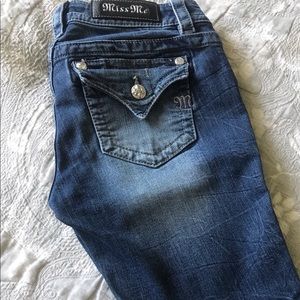 Miss Me boot cut blue jeans